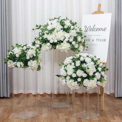 Artificial Flower Tabletop Flower Ball Centerpieces Wedding Backdrop Road Decor
