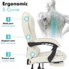Executive Office Chair Swivel Recliner Computer Desk Gaming Chair with Footrest