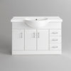 Basin Vanity Unit Sink Cabinet Bathroom Storage Furniture 1200mm White Gloss
