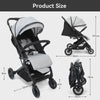Lightweight Foldable Baby Stroller Pram Pushchair Travel Buggy With Raincover