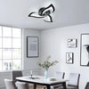 35W Dimmable LED Ceiling Light, Black Flower w/ Remote