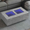 Coffee Table with Concrete Grey 116x69x40 W8Z6