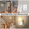 Automatic LED Night Light Plug in Energy Saving Dusk Dawn Sensor Kids Warm Light