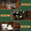 Rengue Liquor Cabinet Industrial Wine Bar Cabinet for Liquor and Glass for Home