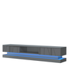 Modern I 180cm I TV Unit I Cabinet I TV Stand I Grey High Gloss Doors I Free LED