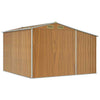Garden Shed Brown 277x279x179 Galvanised Steel K7A8