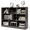 3-tier Open Bookcase Modern 8-Cube Bookshelf Wooden Storage Display Cabinet