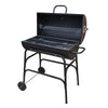 Large Oil Drum Charcoal BBQ Grill Barbecue Smoker Rack Portable Wheels Stand