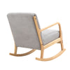 Fireside Sofa Padded Lounge Armchair Accent Rocking Chair Solid Wooden Frame UK