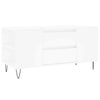 Coffee Table White 102x44.5x50 cm Engineered Wood