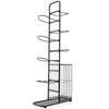 7-Tier Basketball Ball Storage Rack Sports Balls Display Storage Organizer
