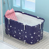 Plastic Foldable Bathtub Water Tub Spa Bath Basin Soaking Bucket Shower Barrel