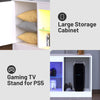 148cm LED TV Stand Cabinet Unit Modern Living Room Storage TV Stand RGB Lights