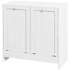 Tilt-out Laundry Storage Cabinet for Bathroom with 2 Hampers