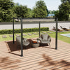Garden Pergola Awning Shade Outdoor Canopy Furniture Party Barbecue Shelter 13ft