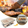 Portable Japanese BBQ Grill,Indoor/Outdoor Tabletop Charcoal BBQ w/Adjust Vent