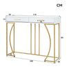 Modern Luxury Entryway Console Table Side Table with Storage Drawer Metal Legs