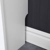 White Radiator Cover Cabinet Small Large Modern MDF Slat Wood Grill Furniture