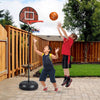 2-in-1 Toddler Basketball Goal System with Double-sided Backboard & 6 Darts