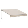 Garden Patio Manual Awning Canopy Shelter Outdoor Sun Shade Retractable