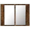 Gecheer Bathroom Mirror Cabinet, Bathroom Storage Shelf with Mirror and W6T6