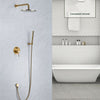 Brass Bathroom Rainfall Shower Mixer Valve Set Shower Head Bath Taps Faucet Kit