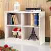 4 Compartment Cube Storage Unit Cabinet Bookcase Display Shelves Chipboard White