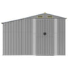 Garden Shed Grey 277x279x179 cm Galvanised Steel