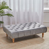 100cm Chesterfield Footstool Coffee Table Velvet Pouffe Stool Bed Bench Chair UK