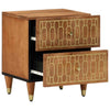 Bedside Cabinets 2 pcs 40x33x46 Solid Wood Z6U1
