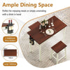 3-Piece Bar Table and Stool Set Kitchen Counter Height Pub Table Dinette Set