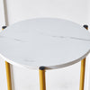 90cm Plant Stand 2/3-Tier Flower Holder Tall Side End Table with Golden Frame