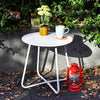Round Side Coffee Table Tray Sofa Desk LivingRoom Night Stand End Metal Console