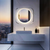 LUVODI 800x700mm LED Bathroom Mirror Dimmable Enhanced Antifog IP65 Glass Framed