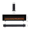 LED Fireplace Media Wall Fire Wall Mounted / Standing Electric Heater 40inch UK