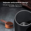 Electric Milk Frother Cooker 4 in1 Milk Steamer Rotatable Handle Foam Maker NEW