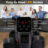 Portable Seated Leg Exerciser Under Desk Elliptical Machine Seniors-Red
