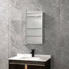 Bathroom Mirror Cabinet With LED Lights Shaver Socket Demister Illuminated 700mm