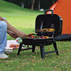 Portable Grill Camping BBQ Garden Barbecue Smoker Burner Charcoal Warming Rack