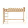 Single Kids Elevated Bed Frame Solid Wood Children Sleeping House High Bedstead