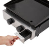 Kitchen Gas Plancha Grill with 2 Burner 4.6kw Portable Tabletop Gas BBQ Griddle