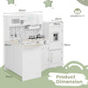 Kids Corner Play Kitchen Wooden Children Role Play Pretend Cooking Playset