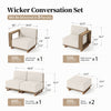 Outdoor Furniture Rattan Furniture Wicker Patio Furniture Patio Conversation Set