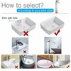 NEW Modern Bathroom Taps Chrome Bath Basin Sink Counter Mixer Faucet Silver UK