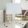 Magnetic Revolving Mobile Whiteboard Aluminium Frame& Dry Wipe Notice Memo Board