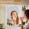 Vanity Set Desk with Dimmable LED Light Mirror,4 Drawers Dressing Table White