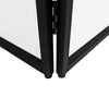 DJ Disco Booth Stand Mixer Shelf Foldable Portable Screen Black & White Lycra