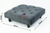 Square Coffee Table Chesterfield Upholstered Footstool Pouffe Foot Stool Seat