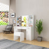 Dressing Table with LED Lights Mirror Vanity Set Makeup Storage Drawer Desk UK