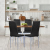 Set of 4 Dining Chairs Padded Seat High Back Armless Accent Dining Side Chairs
